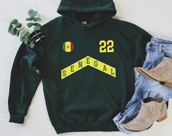 Senegal Hoodie, Senegal Jersey, Senegal  gifts, Senegal  shirt, Senegal  t shirt, Senegal  fans gift, Senegal