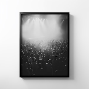 Premium Matte Paper Poster - Underground Rave Photography, Berlin, Detroit Club Scene, Techno, Electronic Music, Concert, Night Club, Party