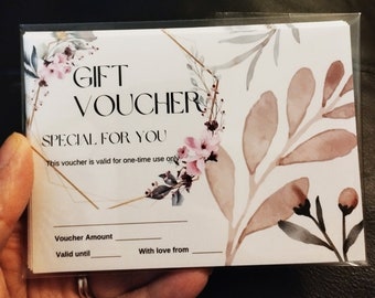 New gift card vouchers