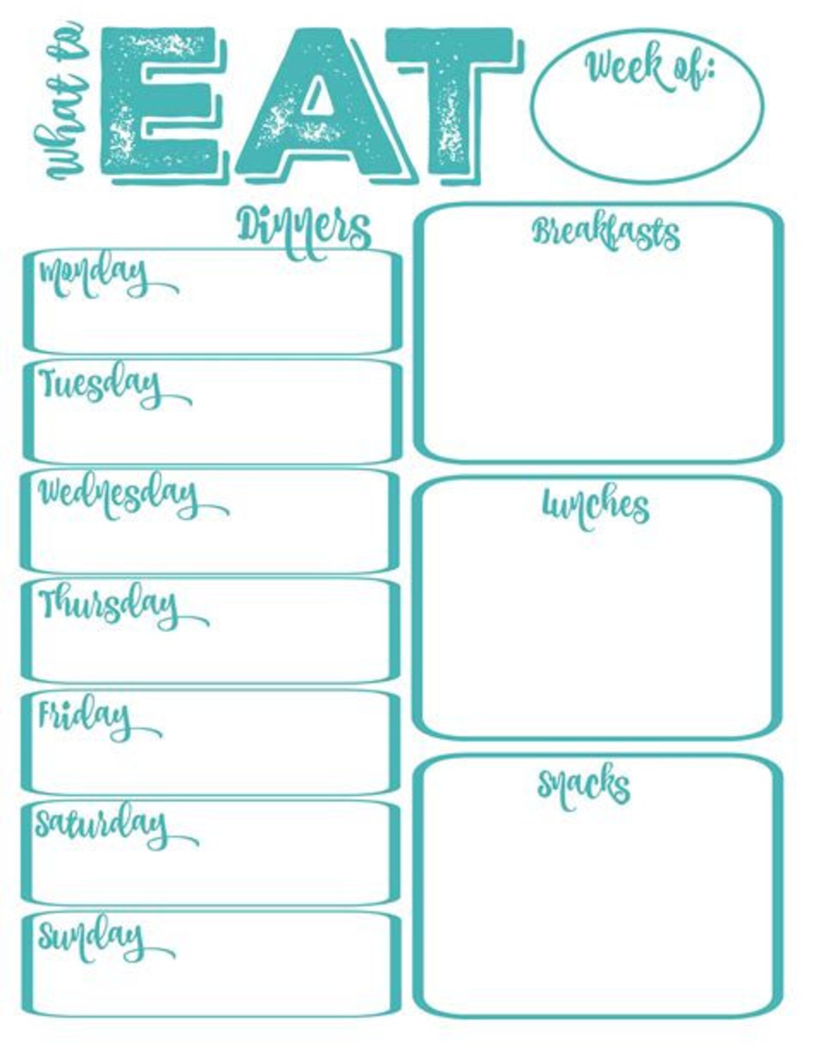 PRINTABLE PLANNER - Etsy