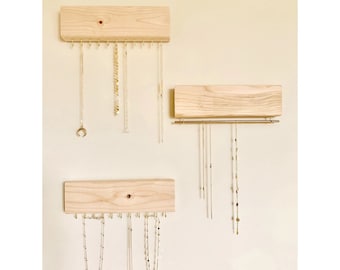 Organizzatore Gioielli Da Appendere - Portacollane E Orecchini Con 48 Tasche, Beige