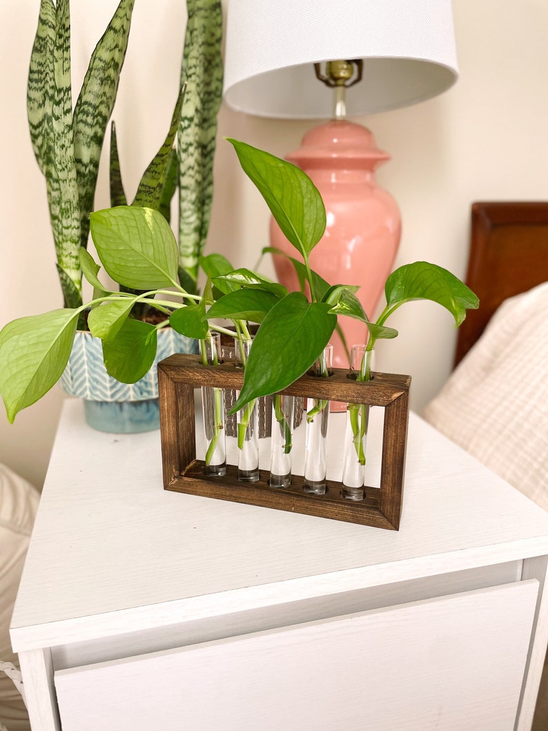 Propagation Station | Plant Propagation- Tubes Included | Indoor Plant Stand | Boho Plant Holder image 6