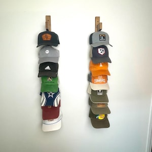 Custom Wood Hat Rack | Hat Display Shelf | Handmade Hat Hanging Rack ...