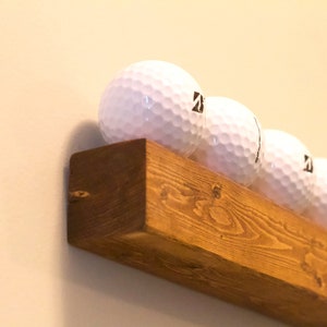 Golf Ball Shelf Floating Golf Display Golf Ball Wall Display Wall Golf Ball Stand Man Cave Golf image 10