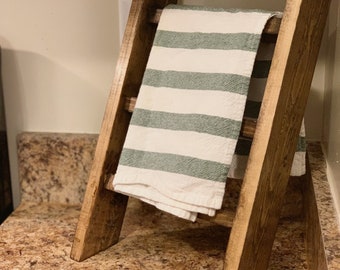 Tea Towel Ladder | Wood Ladder | Kitchen Counter Decor | Mini Ladder | Kitchen Towel Ladder | Bathroom Towel Ladder | Hand Towel Ladder |