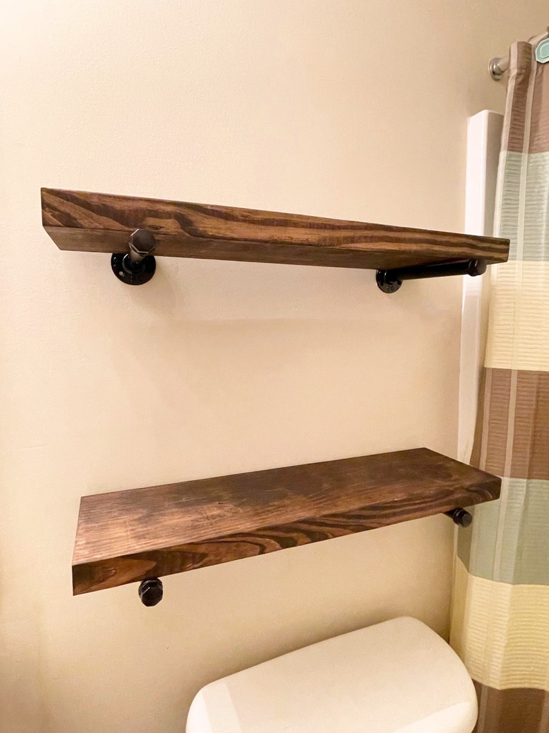 Kitchen Floating Shelf | Farmhouse Shelf | Rustic Wood Shelves ...