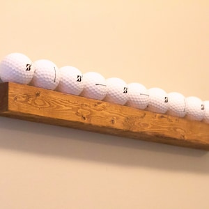 Golf Ball Shelf Floating Golf Display Golf Ball Wall Display Wall Golf Ball Stand Man Cave Golf image 2