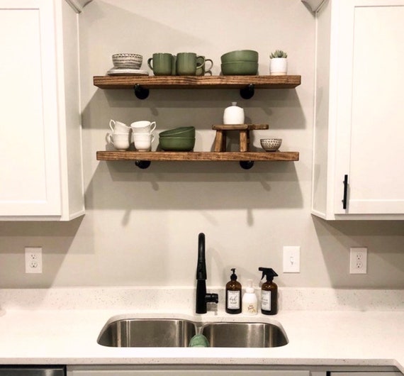 Kitchen sink shelf wood sale