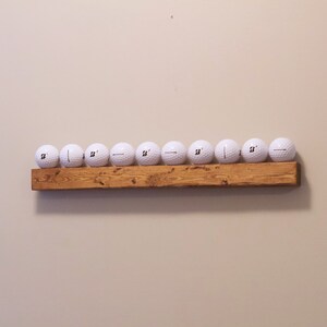 Golf Ball Shelf Floating Golf Display Golf Ball Wall Display Wall Golf Ball Stand Man Cave Golf image 4