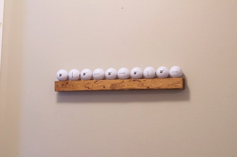 Golf Ball Shelf Floating Golf Display Golf Ball Wall Display Wall Golf Ball Stand Man Cave Golf image 4