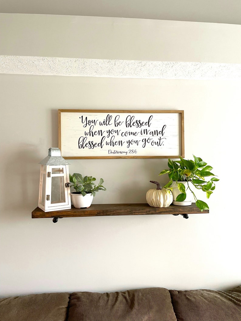 Bathroom Floating Shelf Farmhouse Shelf Rustic Wood Etsy