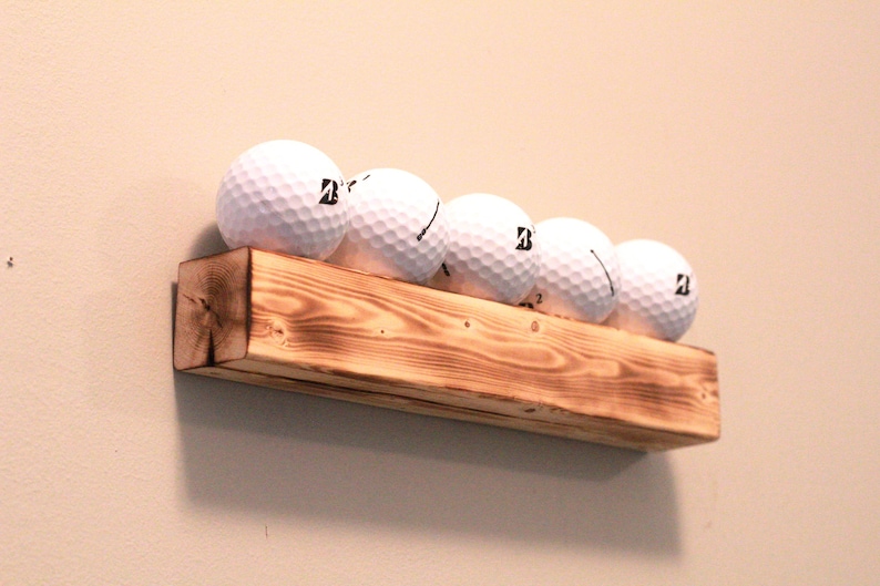 Golf Ball Shelf Floating Golf Display Golf Ball Wall Display Wall Golf Ball Stand Man Cave Golf image 1