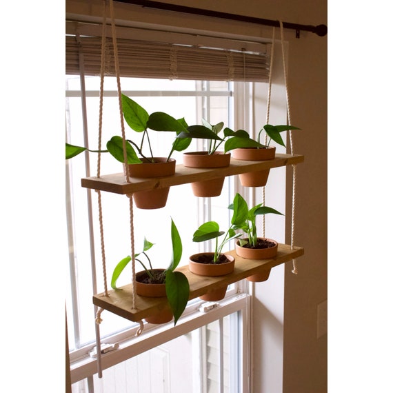 Window Plant Shelf Hanging Planter Tiered Plant Shelf Window