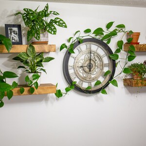Wood Floating Shelves Heavy Duty | Custom Size Rustic Home Décor ...