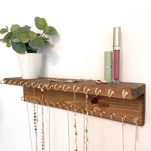 Hanging Jewelry Organizer, Necklace Organizer, Earring Holder, Jewelry Organizer, Necklace Holder, Ring Holder, Wall Jewelry Organizer