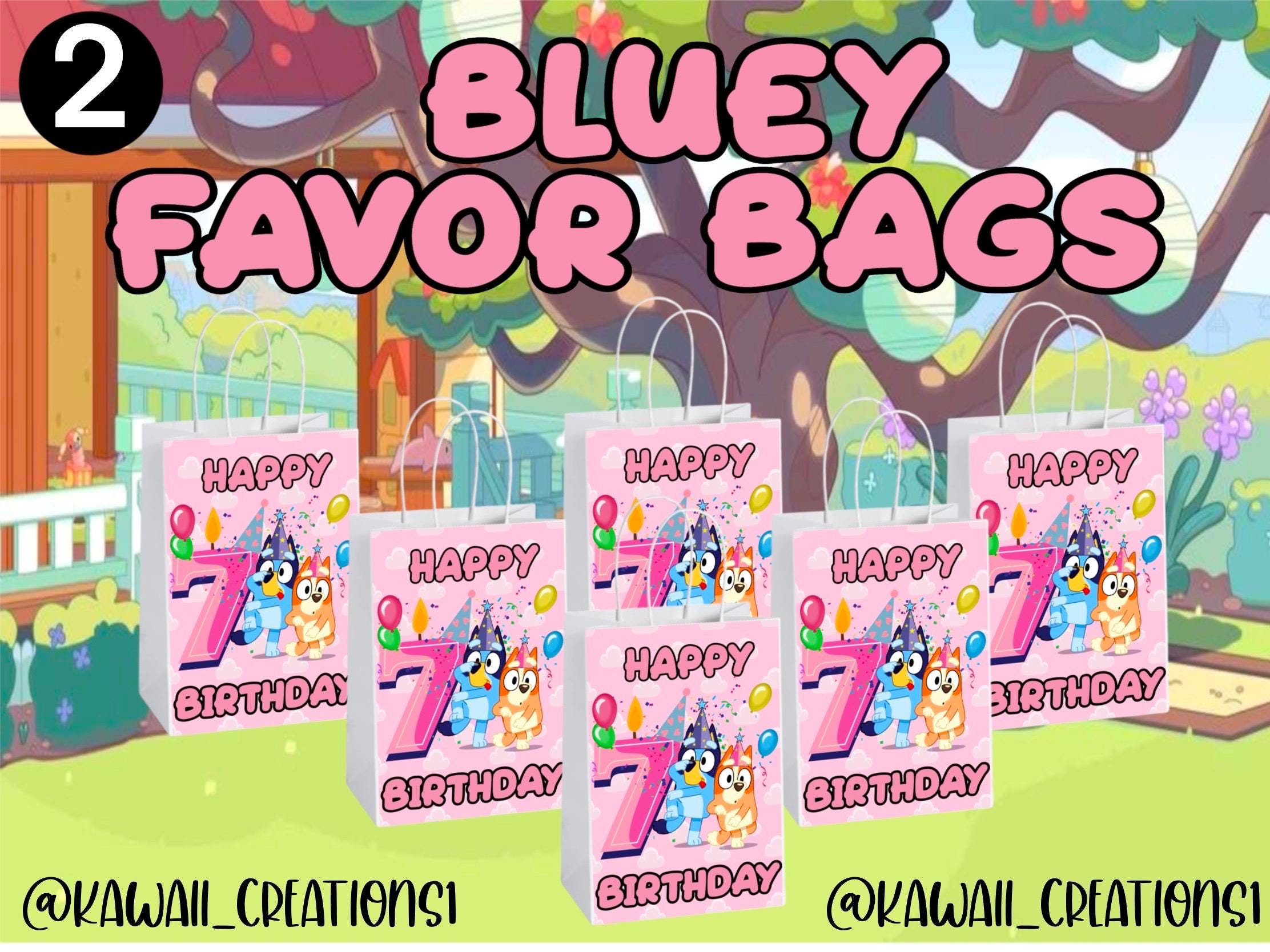 Personalized Bluey Treat Bags - Kawaii Creations