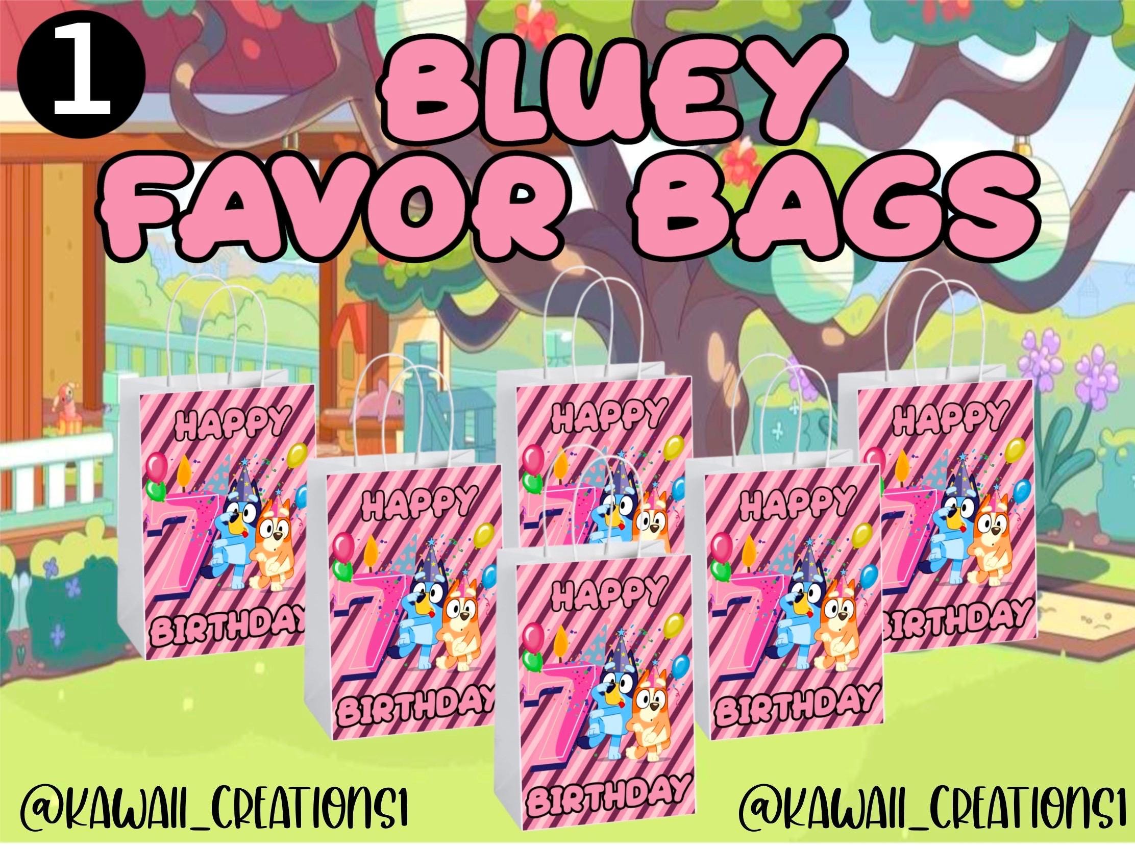 Personalized Bluey Treat Bags - Kawaii Creations