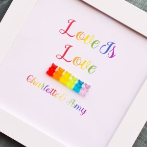 LGBTQ+ gay, personalised 3D rainbow artwork