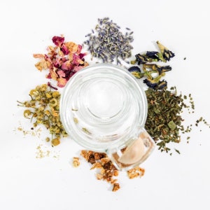 Custom tea blend, made to order personalized herbal tea gift. Unique gift under 20.