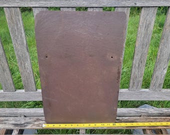 12 by 18 Inch Natural Antique RED Slate Stone, Aquarium, Terrarium, Garden, and Home Decor, SINGLE PIECE