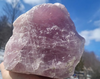 CENTER PIECE STONE X Large 5Kg! Natural Pink Rose Quartz. Excellent Display Piece for Landscaping, Aquarium, Terrarium or Personal Use!