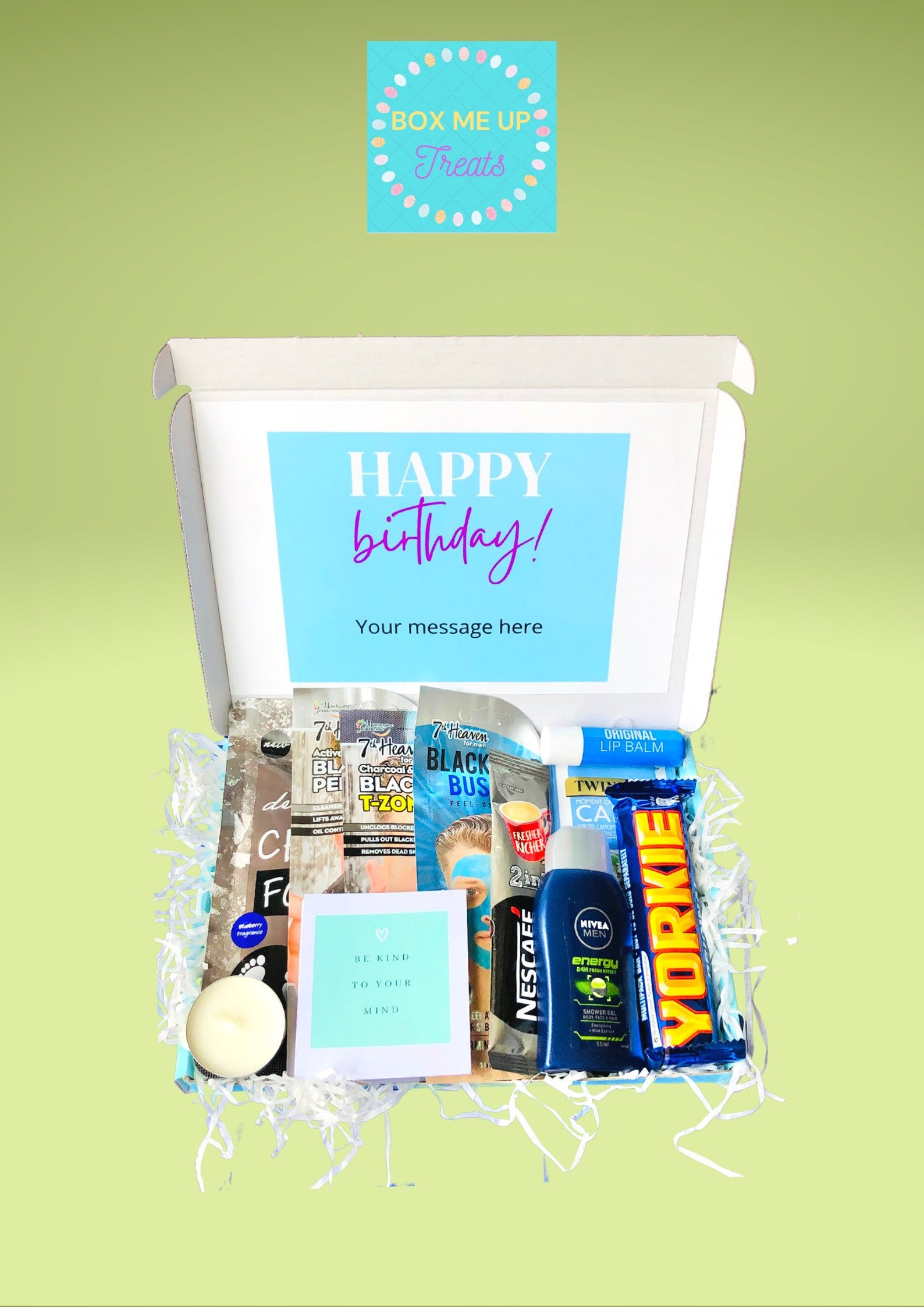 MENS GIFT BOX Self care package for son Gift for husband