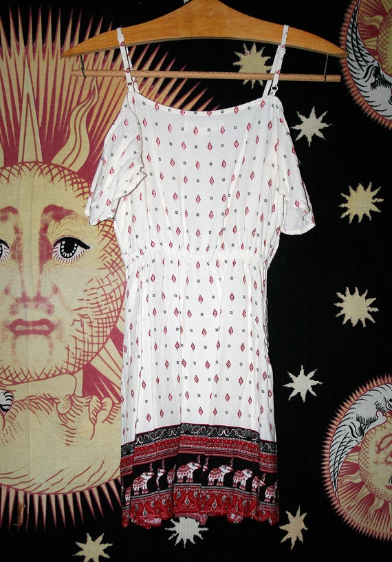 Secondhand Elephant Boho Dress Woman, Recycled Bo… - image 3