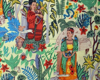 Fabric By the Yard, Dressmaking Fabric, Running Fabric For Sewing, Crafting Fabric , Indian Cotton Printed Fabric, Gift For Her