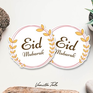 Eid Mubarak Sticker/label/tag Printable Eid Mubarak SVG | Etsy