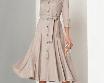 grey church dresses
