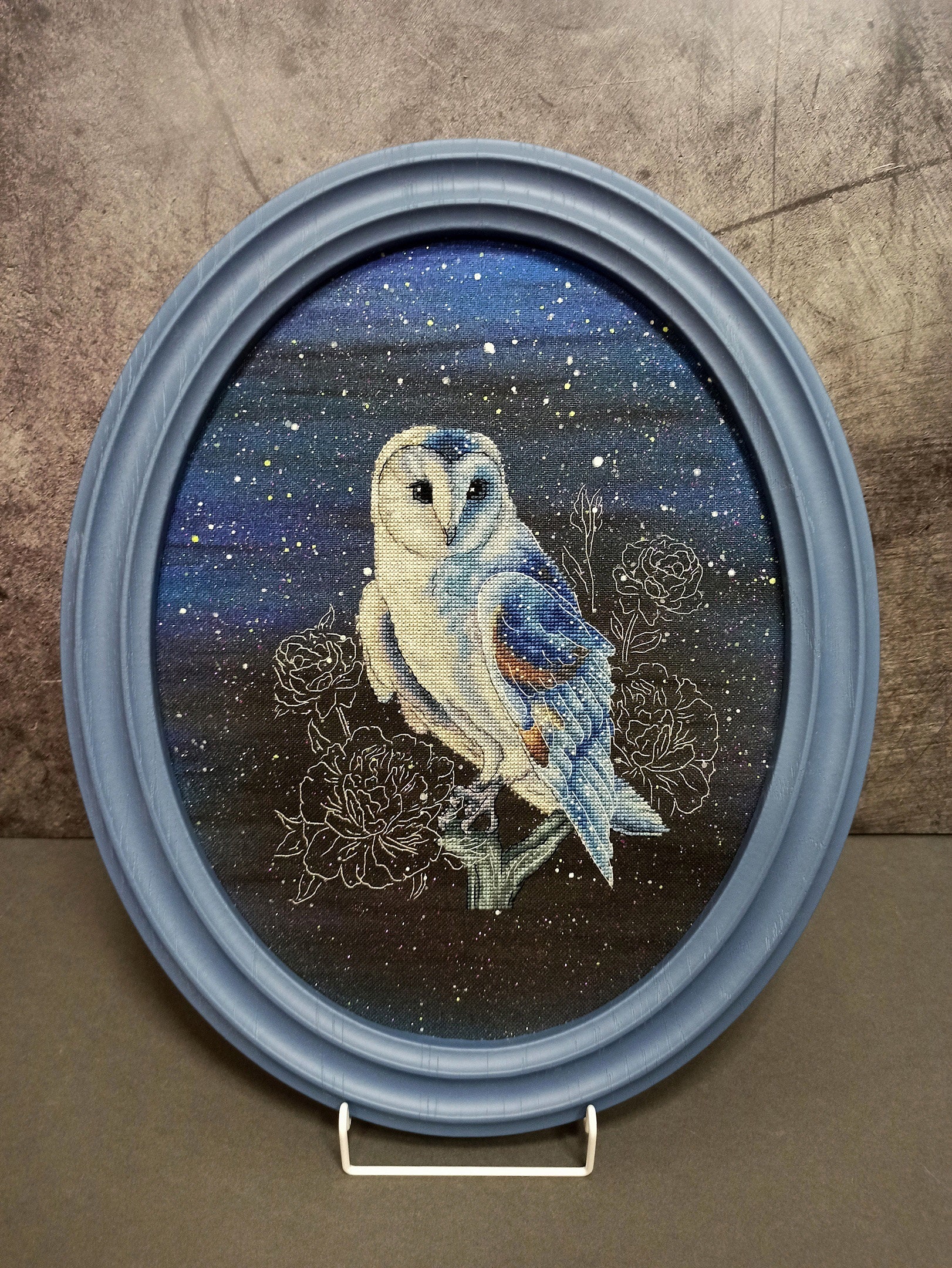 Cross Stitch Pattern Barn owl. Digital embroidery design pdf | Etsy