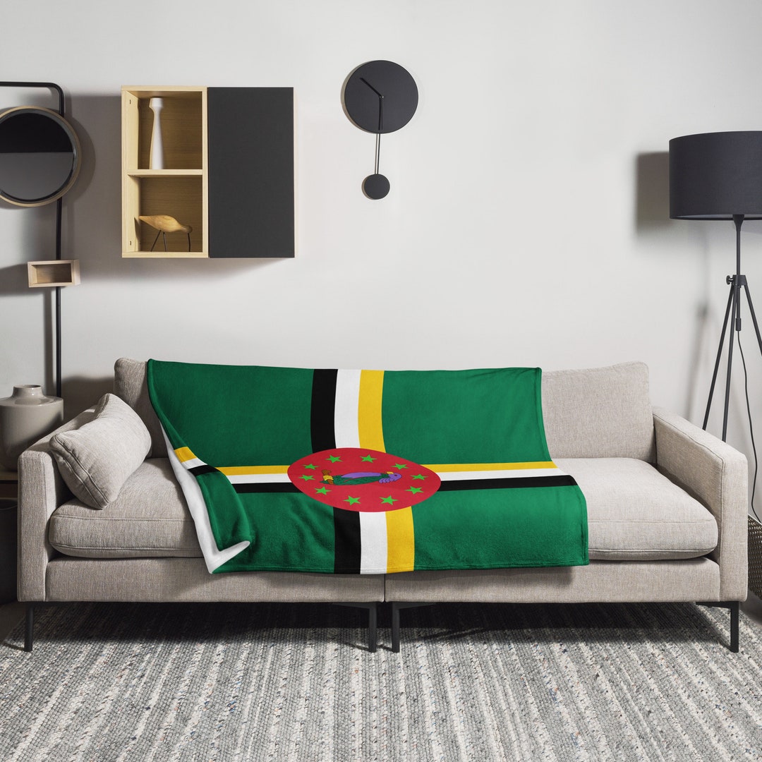 DOMINICA THROW BLANKET Patriotic Caribbean Throw Blanket Etsy