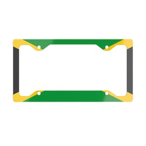 Jamaica High-Quality Metal License Plate Frame image 1