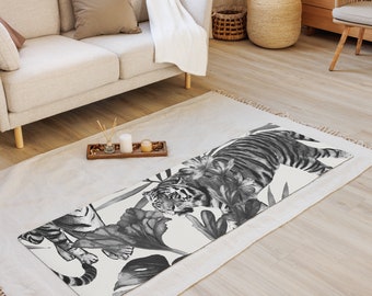 TIGER YOGA MAT - Premium Yoga Mat - Non-Slip, Durable - Ideal for Home and Studio Practice - Pilates Mat, Exercise and Meditation Mat