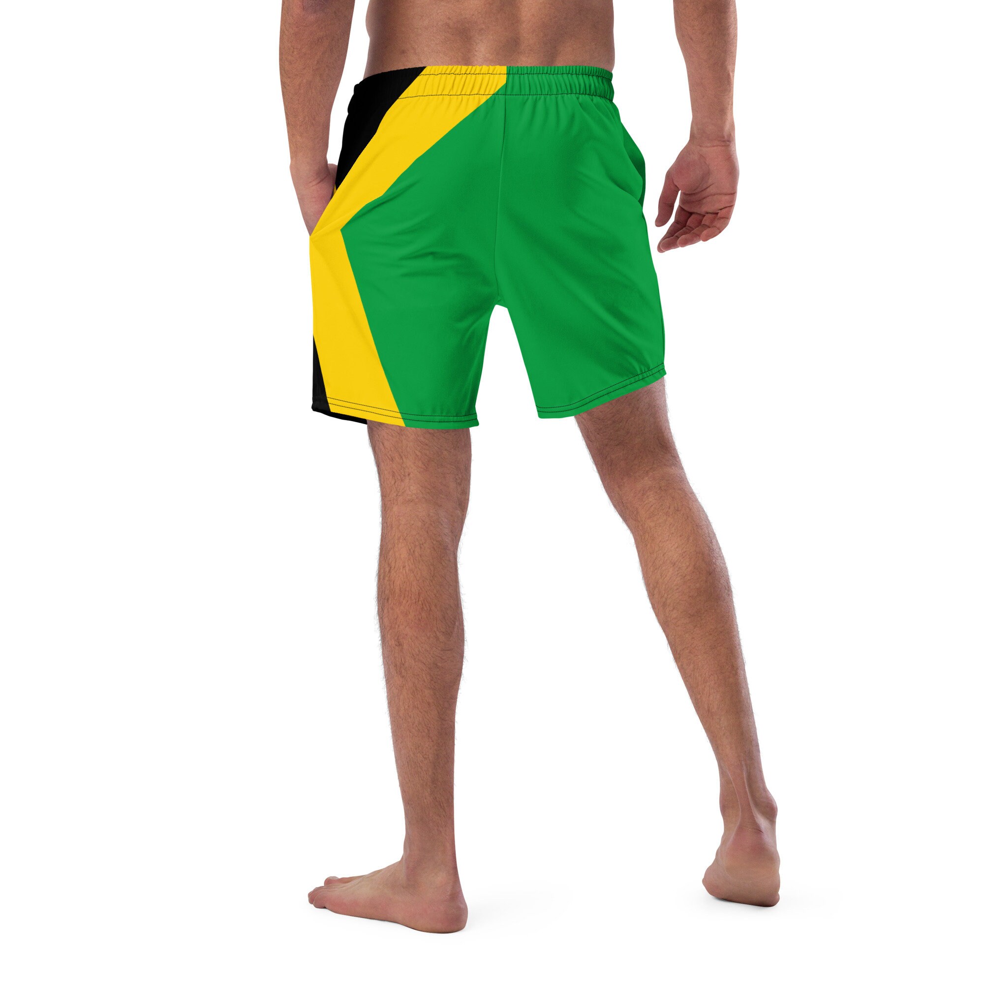 JAMAICA MENS SWIM Men's Swim Trunks Trendy Swimsuits Patriotic Gift for