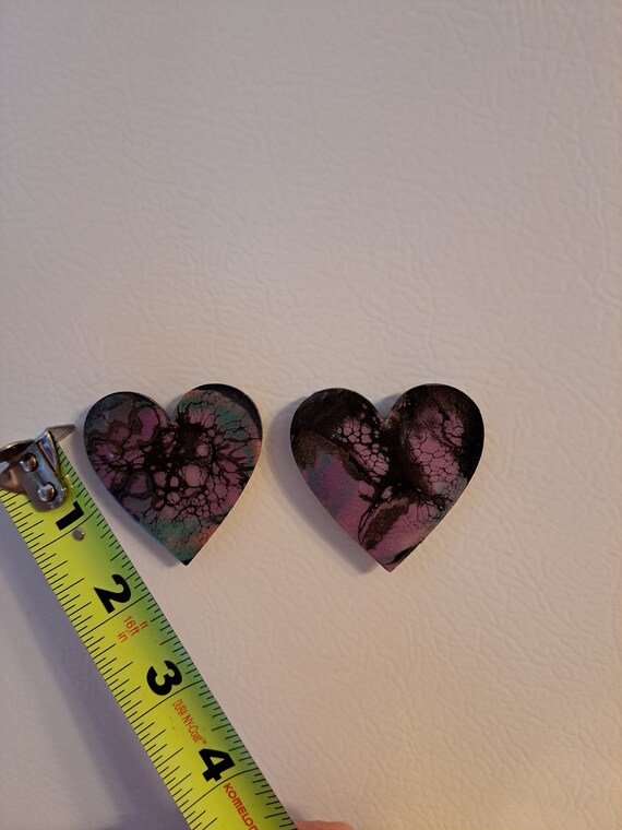 Handmade Heart Magnets - Set of 3