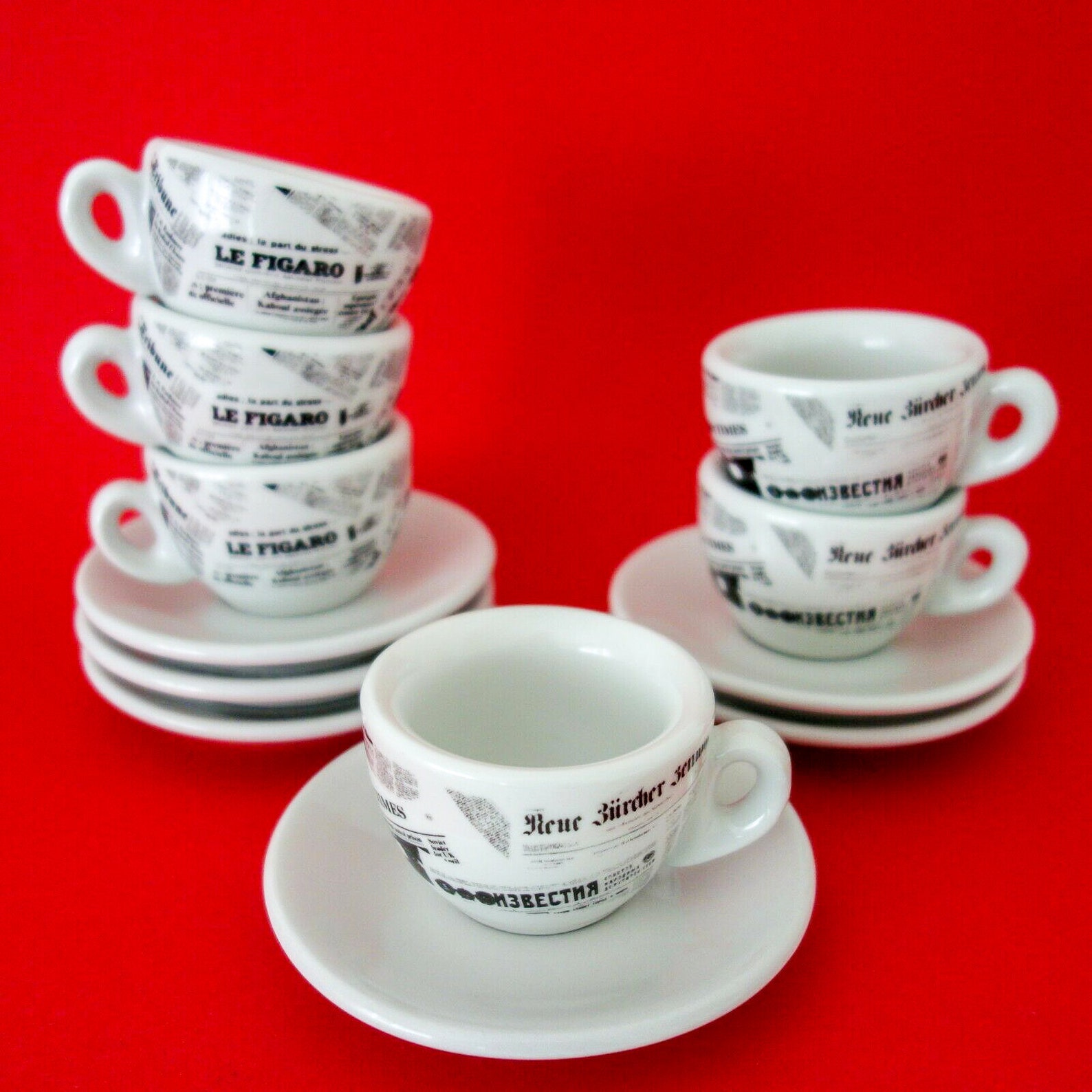 NUOVA POINT Italy 6 espresso cups w. saucer porcelain Etsy