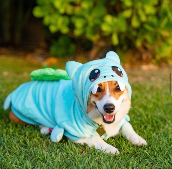 Bulbasaur Dog Costume Pokémon Outfit for Pets Anime Dog Apparel Dog Hoodie  Pet Dog Gift Pet Apparel Dog Jacket 