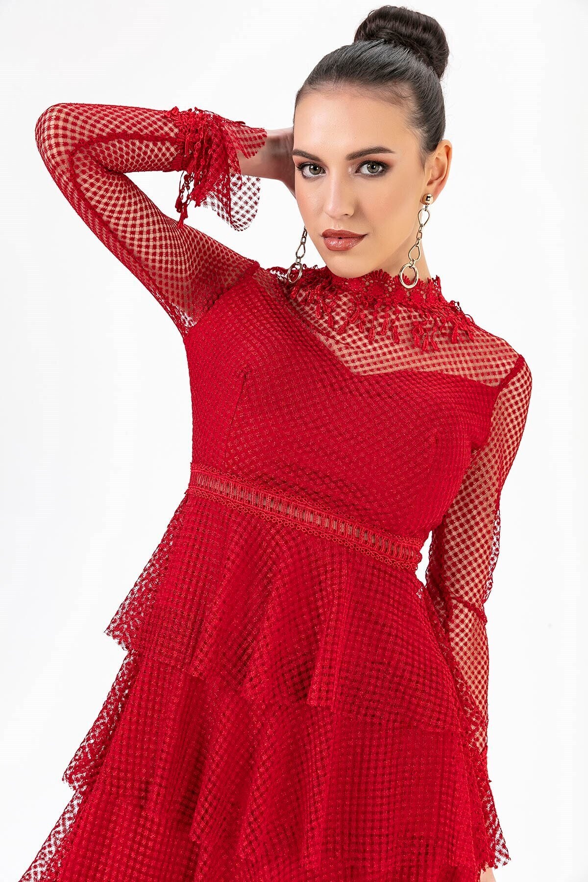 Lovely Mini Red Dress Valentines Day Dress Red Elegant Party | Etsy