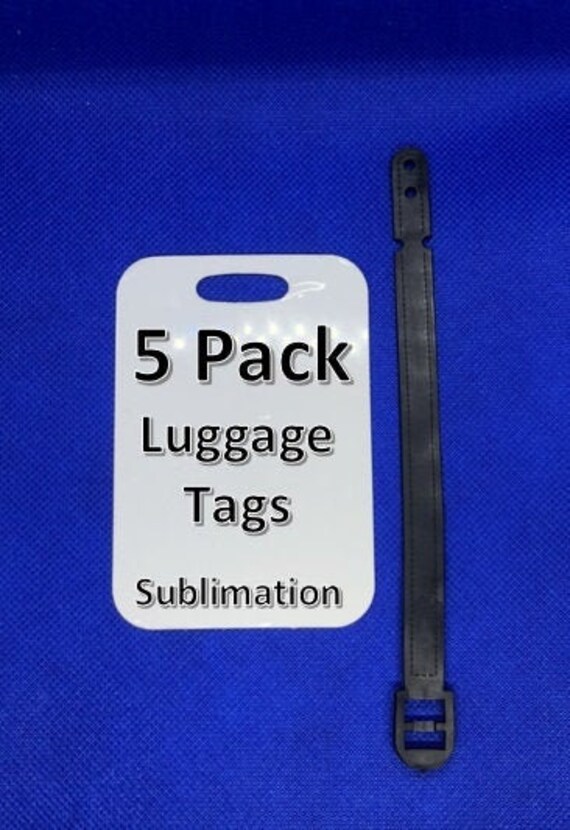 5 Pack of Luggage Tags for Sublimation Etsy