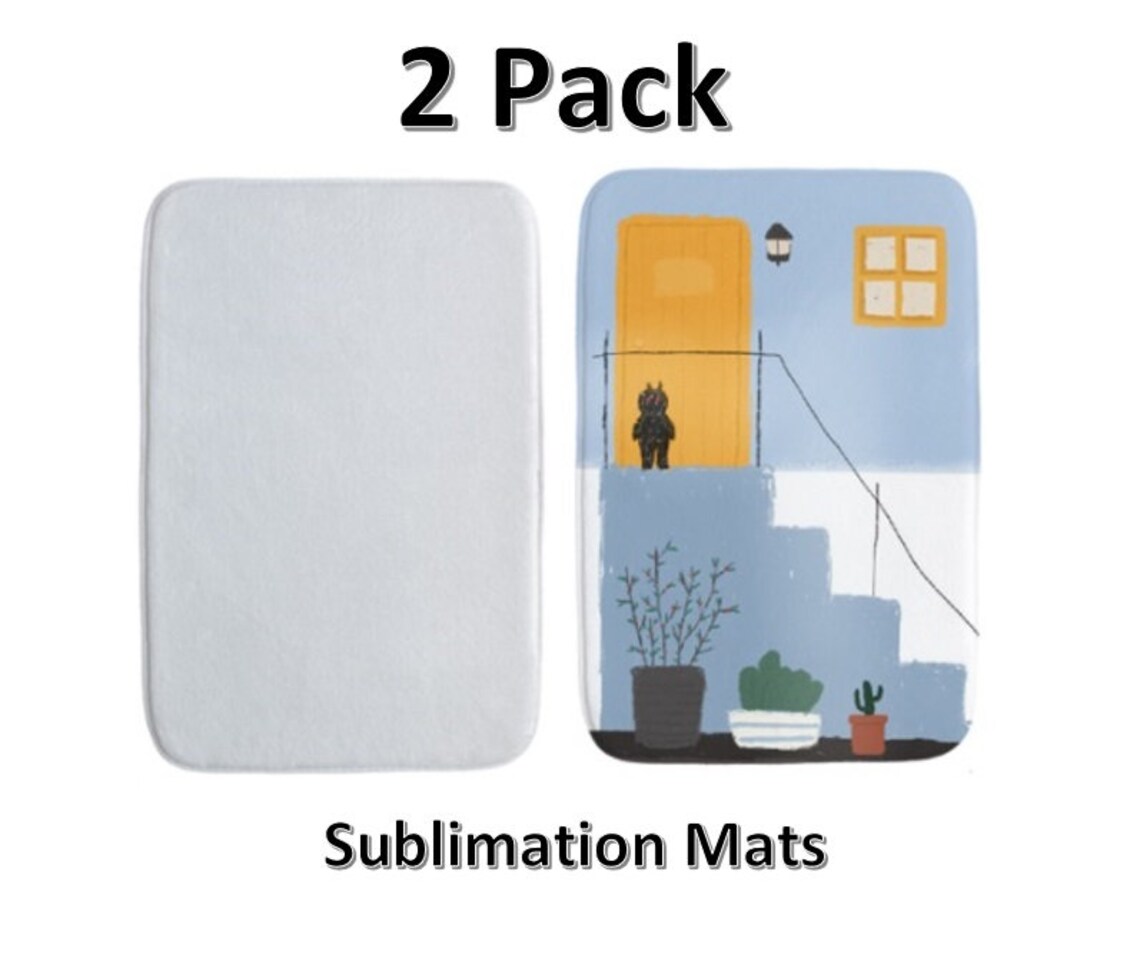 2 Pack Sublimation Mats Rugs Etsy