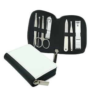 Sublimation 7 Piece Leather Manicure Set