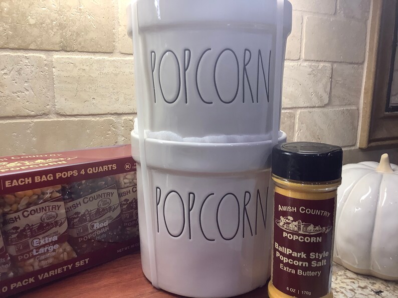 Ultimate Rae Dunn Popcorn Set Rae Dunn Popcorn Bowls Rae Etsy