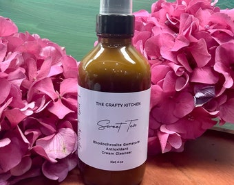 Limpiador facial con infusión de piedras preciosas totalmente naturales, té dulce o rosa mosqueta e hibisco (118 ml)
