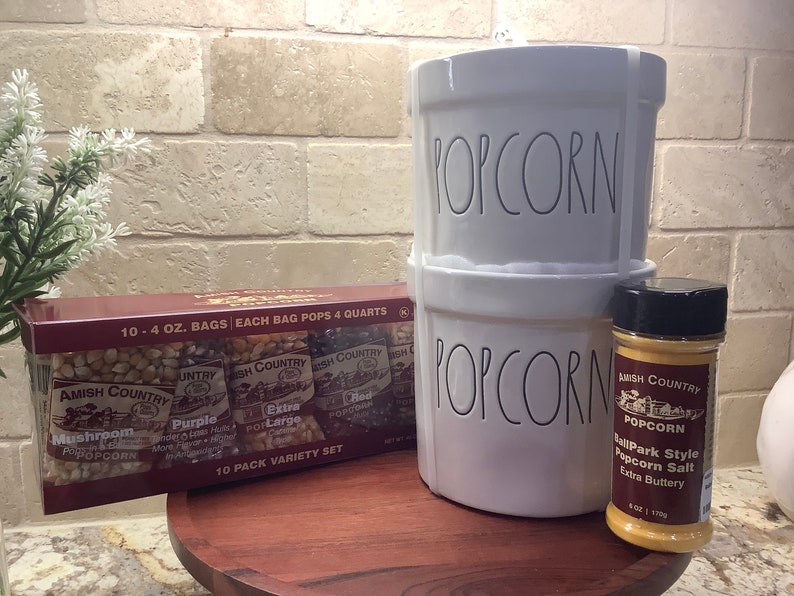 Ultimate Rae Dunn Popcorn Set Rae Dunn Popcorn Bowls Rae Etsy