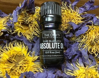 Aceite esencial puro de loto azul, aceite de aromaterapia natural (5 ml)