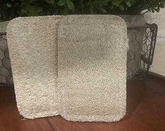 Esponjas de lufa naturales sin residuos, esponjas ecológicas aptas para alimentos, lufa exfoliante, lufa 100 % natural, lufa suave
