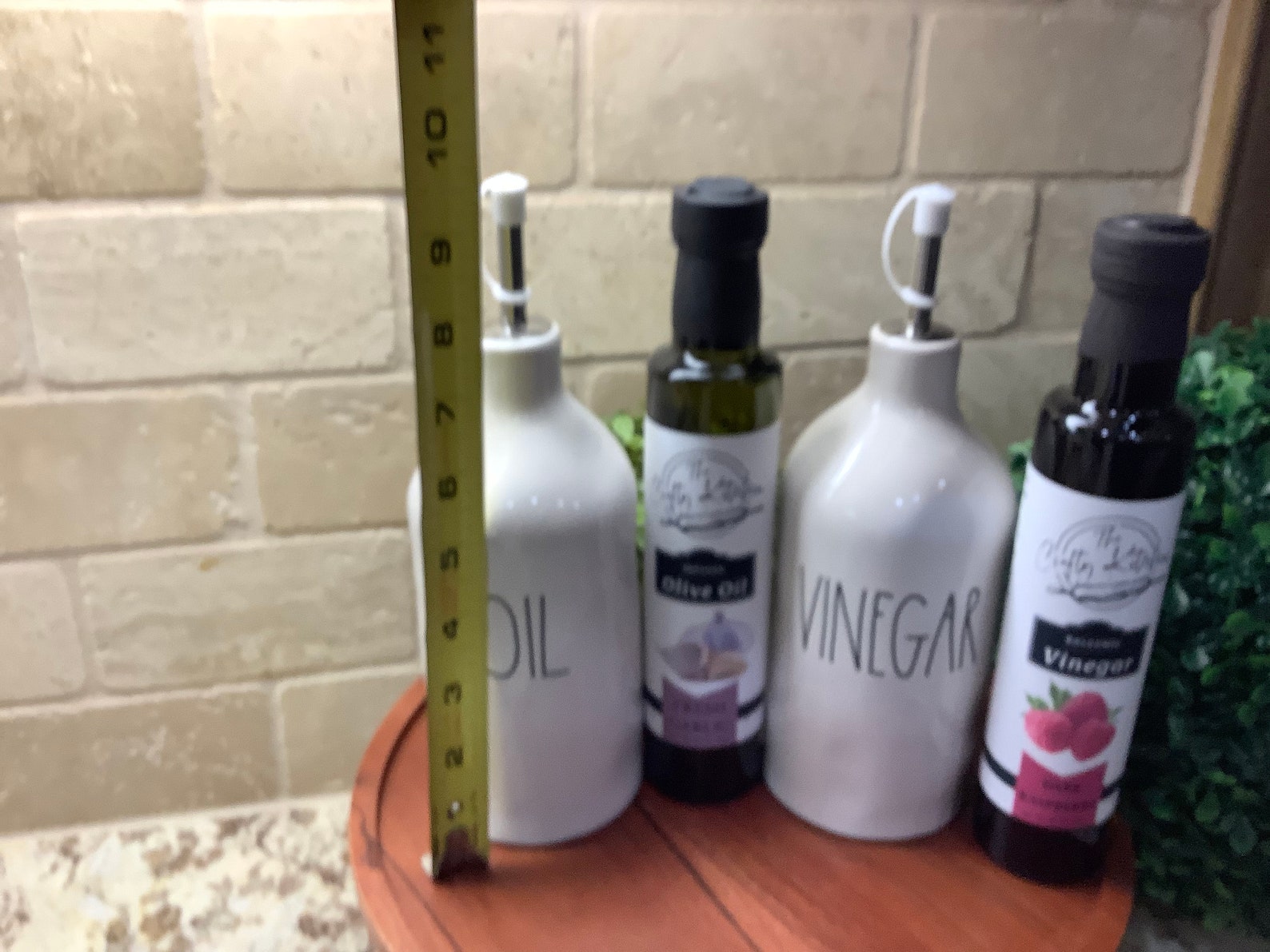 Rae Dunn Oil and Vinegar Cruet Set With Your Choice of Crafty Etsy