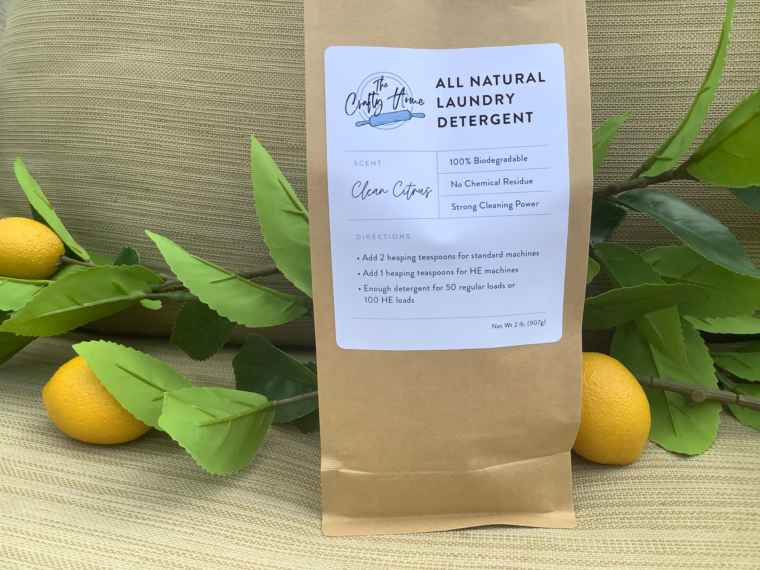 Zero Waste All Natural Laundry Detergent, Clean Citrus Scent - Etsy
