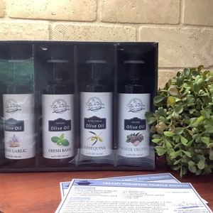 Olive Oil Sampler Gift Set, Gourmet Flavored Oils